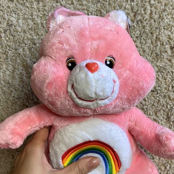 NWT Vtg 2004 Care Bears 12” Cheer Bear Plush Pink Stuffed Animal - Picture 4 of 8
